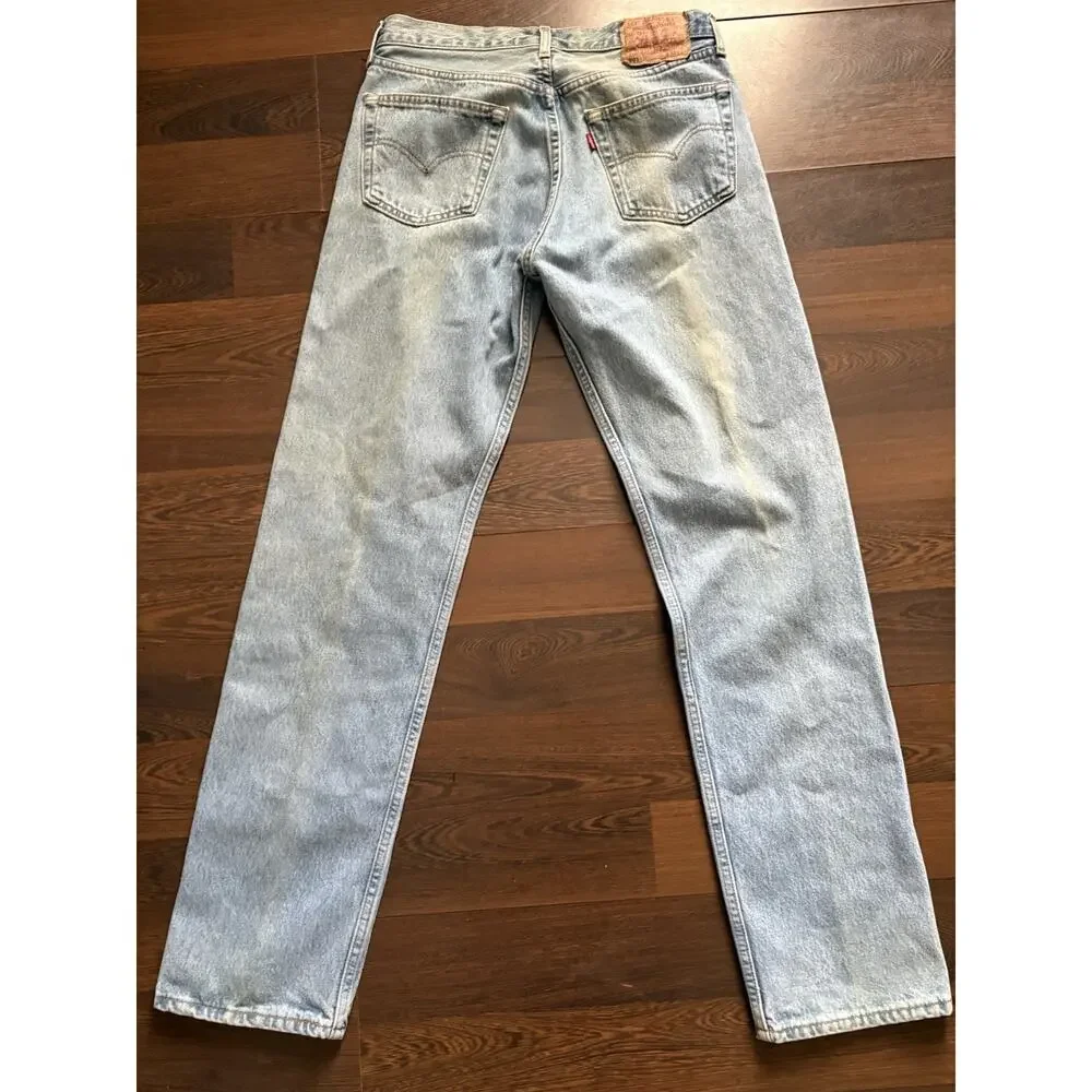 Vintage 1998 Levi's 501 Made in France Light Wash Jeans32x32
